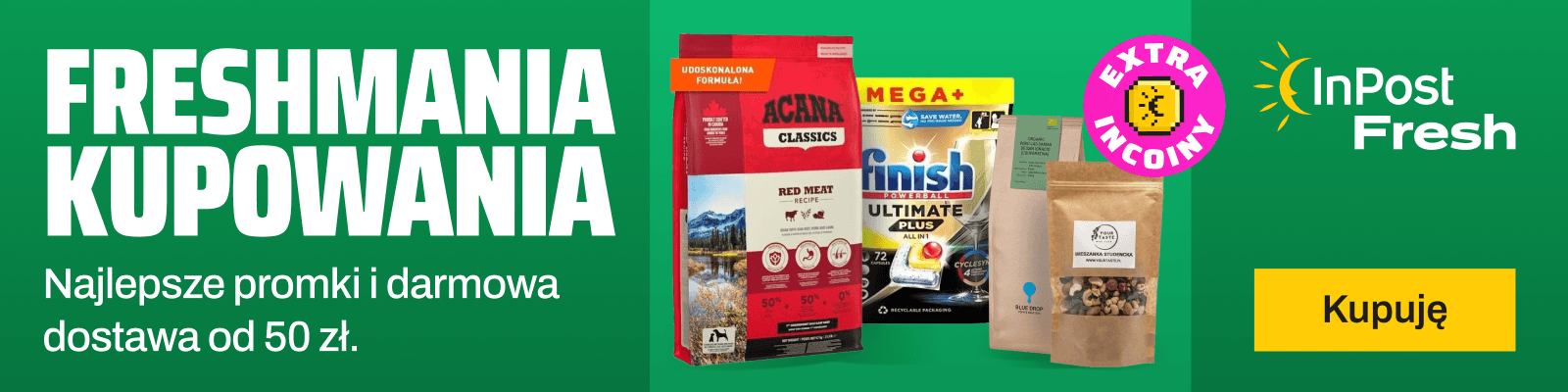 Freshmania kupowania. Najlepsze promki i darmowa dostawa od 50 złotych