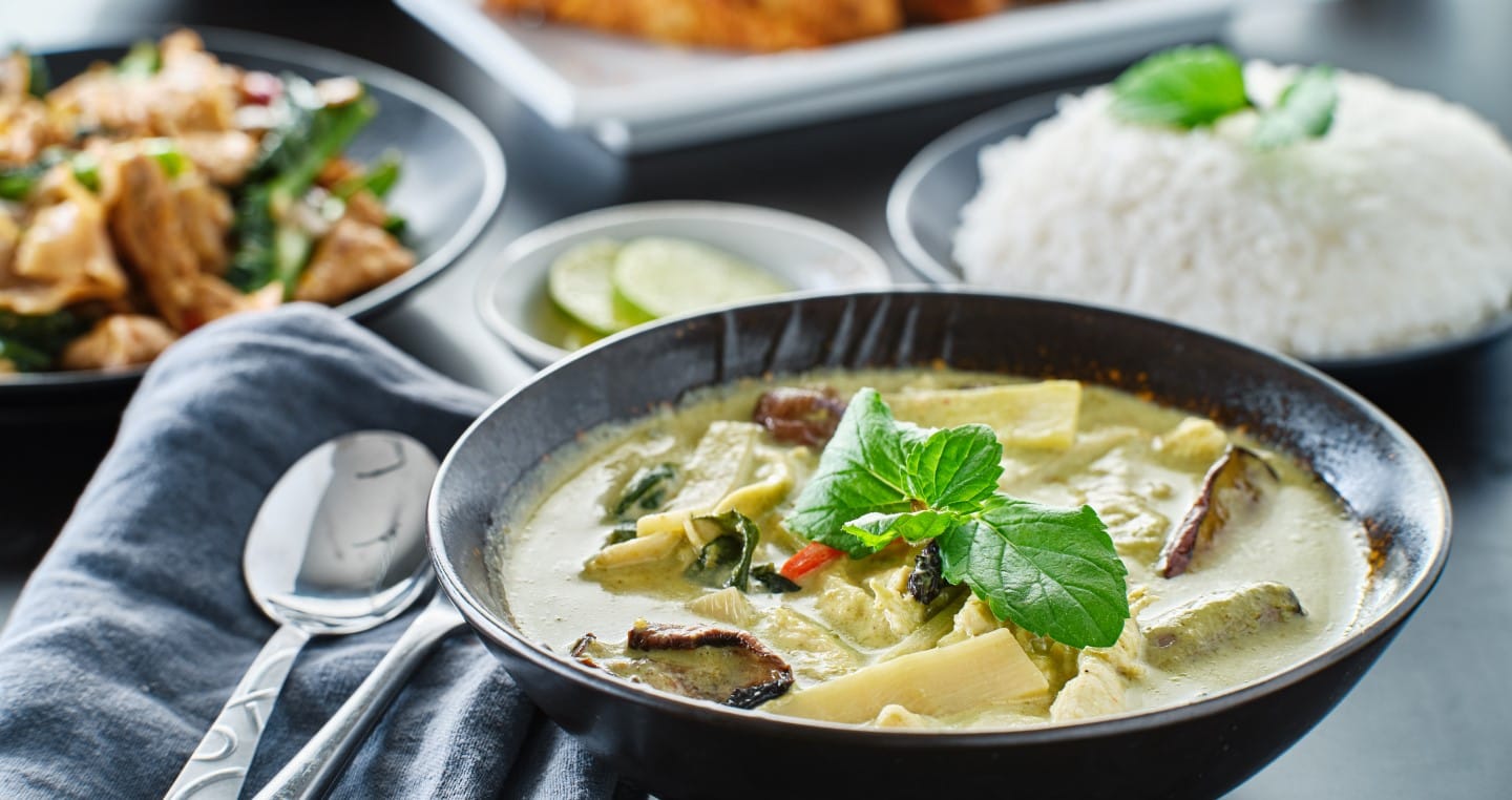 zielone curry