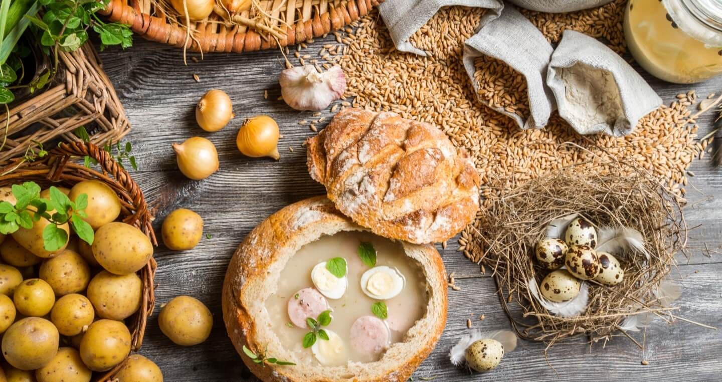 żurek wielkanocny w chlebie