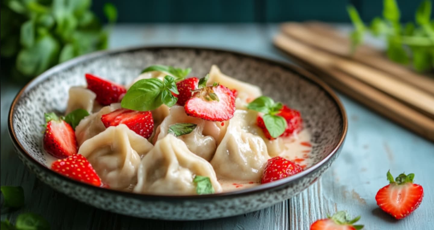 pierogi z truskawkami