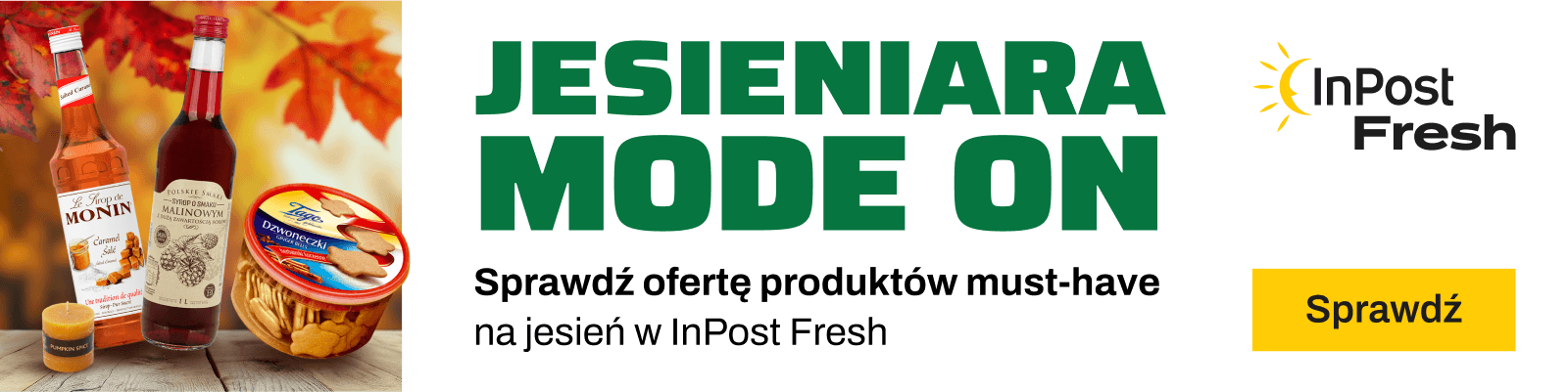 Jesieniara mode on. Sprawdź ofertę produktów must have na jesień w InPost Fresh