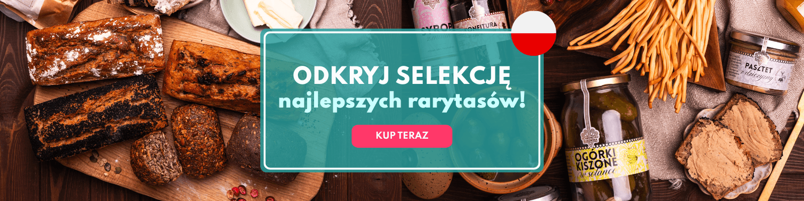 Banner reklamowy, produkty od Schroniska Bukowina