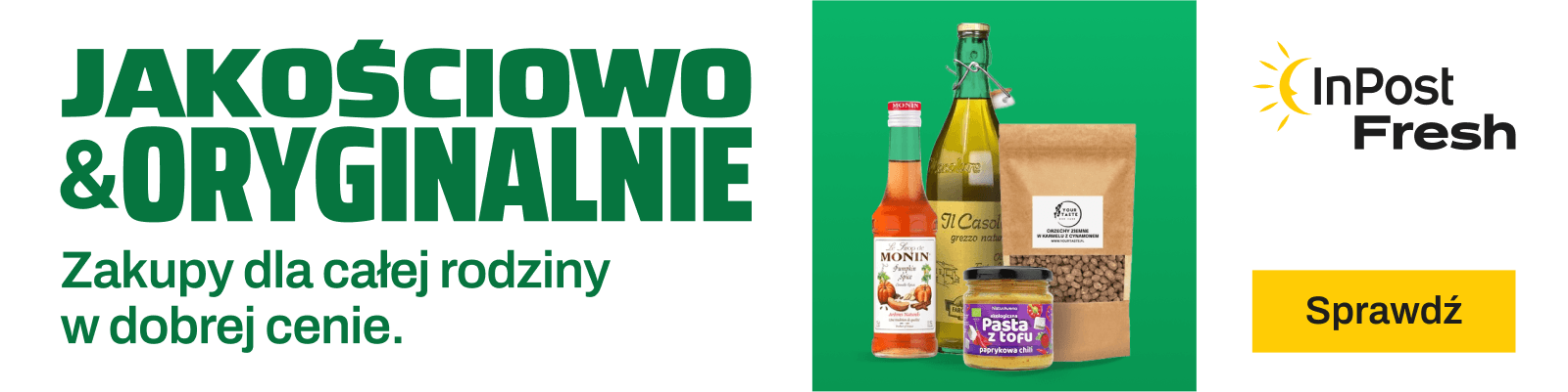 Banner reklamowy, kolekcja specjałów jesiennych