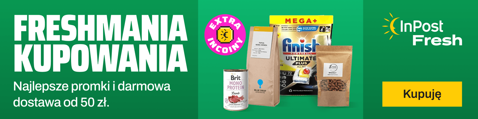 Freshmania kupowania. Najlepsze promki i darmowa dostawa od 50 złotych