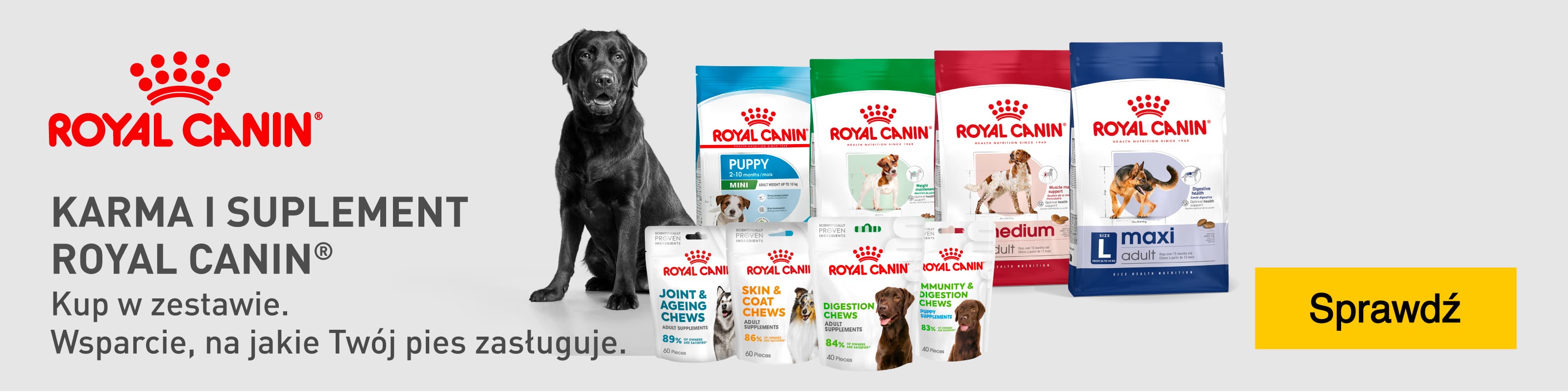 Karma i suplement Royal Canin. Kup w zestawie